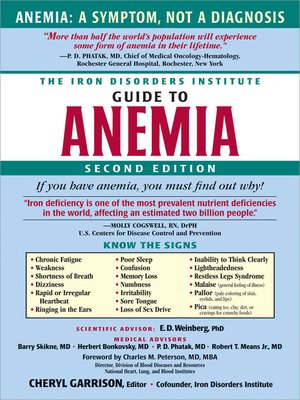cover image of The Iron Disorders Institute Guide to Anemia